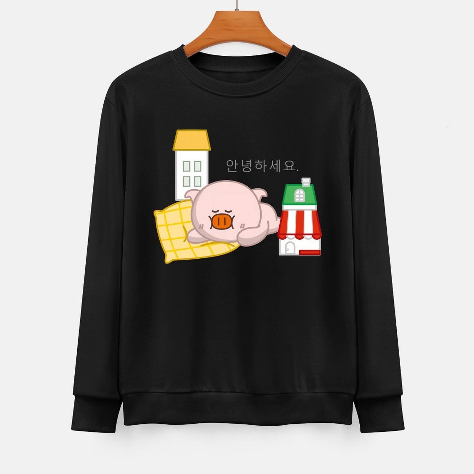 Front Patterned Long Sleeve TopWeekend Daily